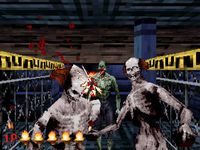 une photo d'Ã©cran de The House of the Dead sur Sega Saturn